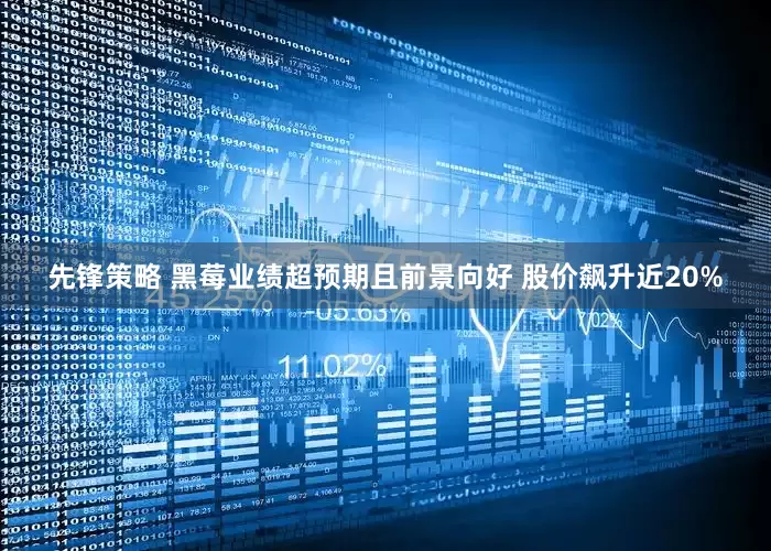 先锋策略 黑莓业绩超预期且前景向好 股价飙升近20%